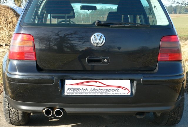 Friedrich Motorsport Auspuff Sportauspuff für VW Golf IV Bj. 97-2003 New Beetle