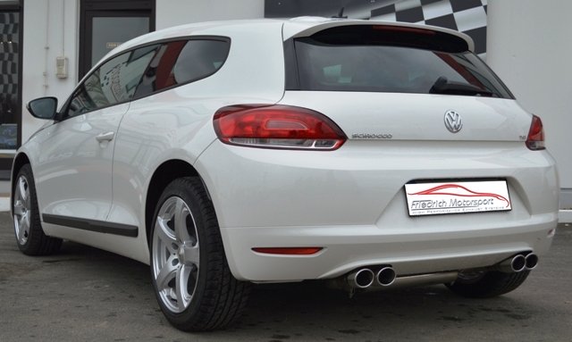 Friedrich Motorsport 76mm Duplex Auspuff Sportauspuff Anlage für VW Scirocco III