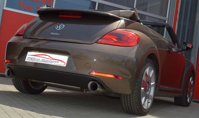 Friedrich Motorsport Duplex Sportauspuff für VW Beetle 5C Cabrio 1.4l TSI 118kW