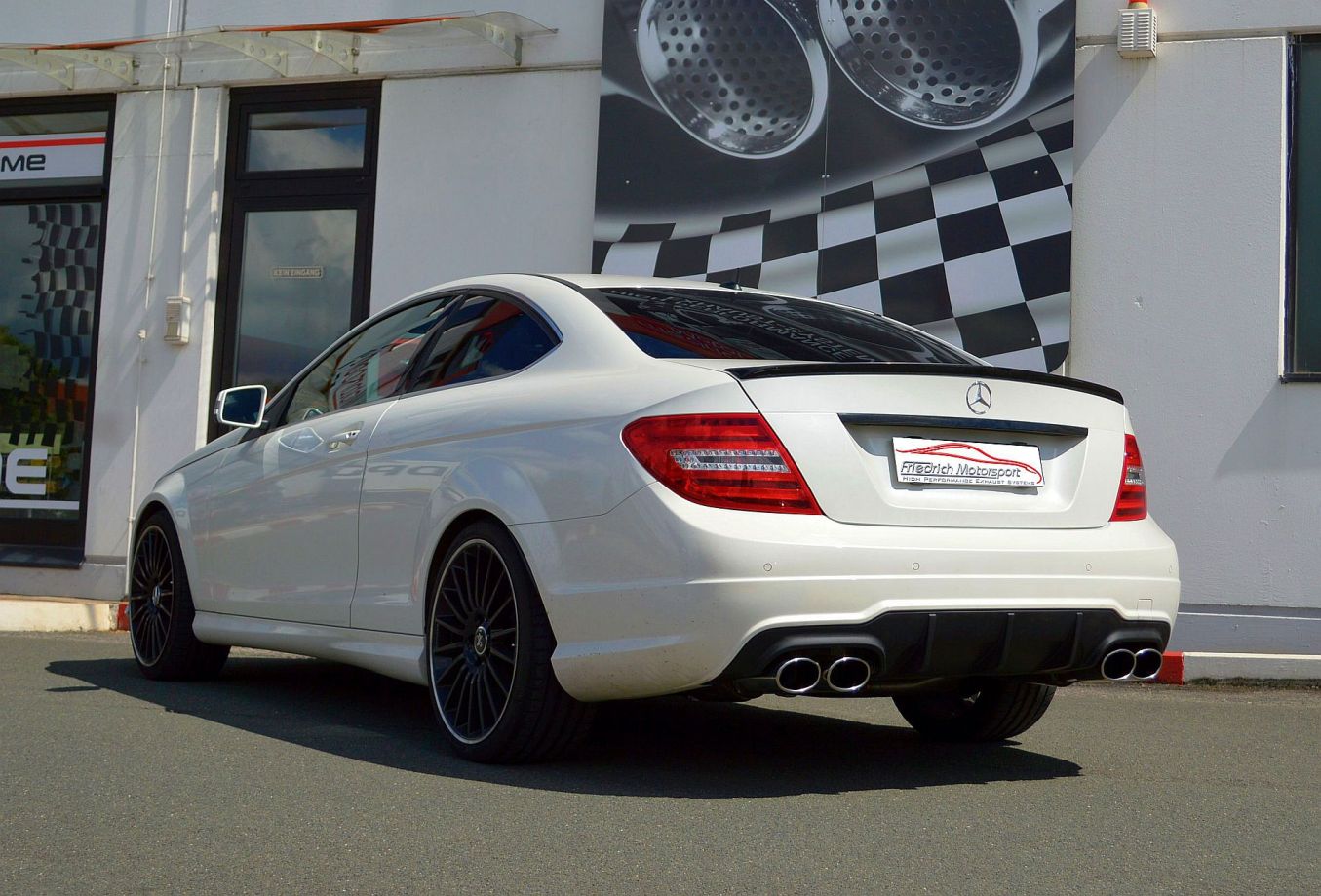 Friedrich Motorsport Duplex Sportauspuff Auspuff für Mercedes C/S/W204 C-Klasse
