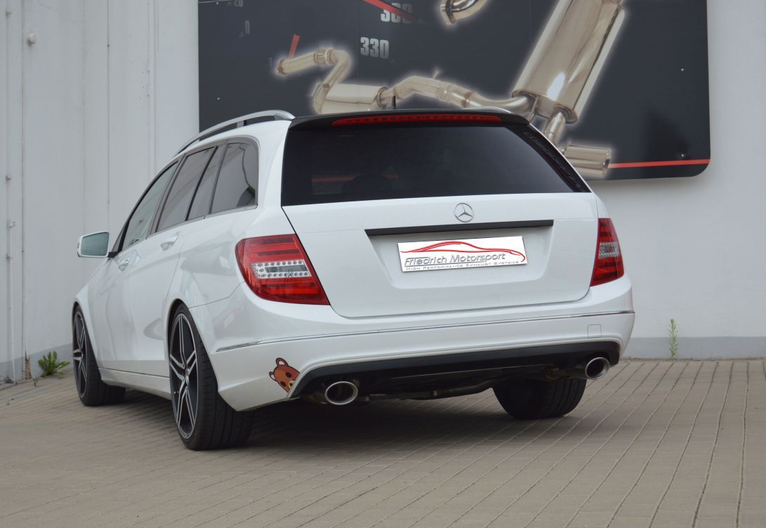 Friedrich Motorsport Duplex Sportauspuff Auspuff für Mercedes C/S/W204 C-Klasse
