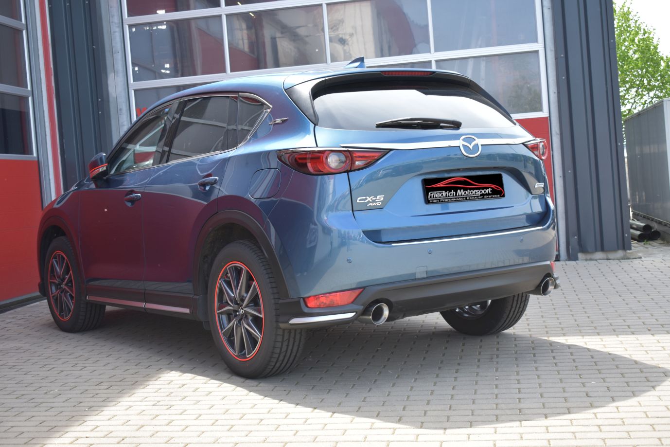 Friedrich Motorsport Duplex Sportauspuff Sportendschalldämpfer für Mazda CX-5 KF
