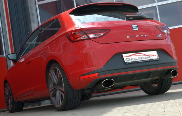 Friedrich Motorsport 76mm Auspuff Sportauspuff für Seat Leon 5F Cupra ab 2014