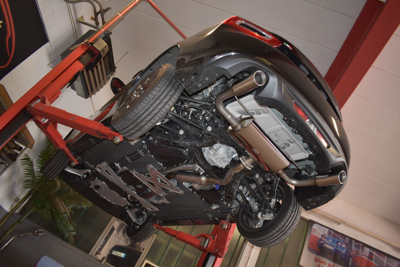 Friedrich Motorsport Duplex-Sportauspuff Sportendschalldämpfer für Fiat 124