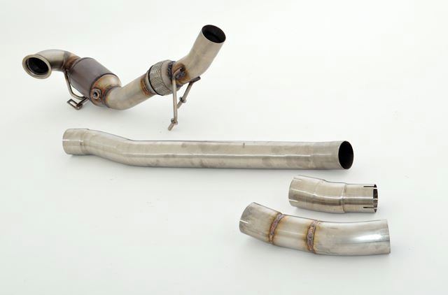 Friedrich Motorsport 76mm Downpipe mit HJS Sport Kat.für Audi TTS 8S Quattro 2.0