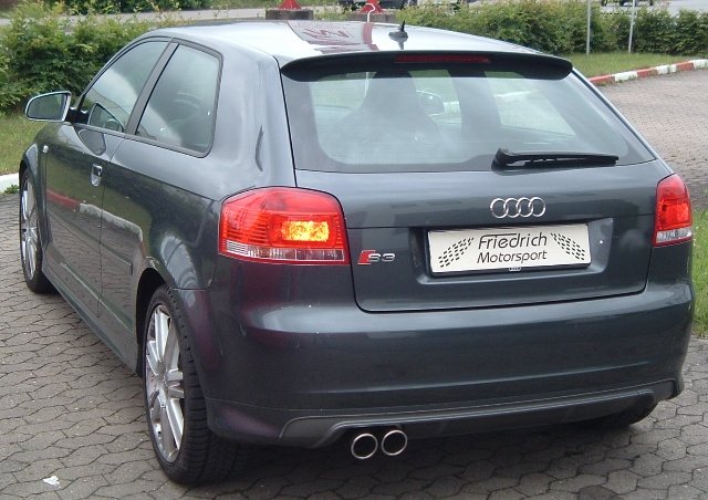 Friedrich Motorsport 76mm Sportauspuff mit Klappensteuerung für Audi S3 8P