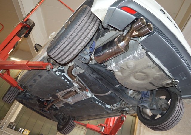 Friedrich Motorsport 70mm Auspuff Sportauspuff für Audi A1 1.4l TFSI 90/136kW