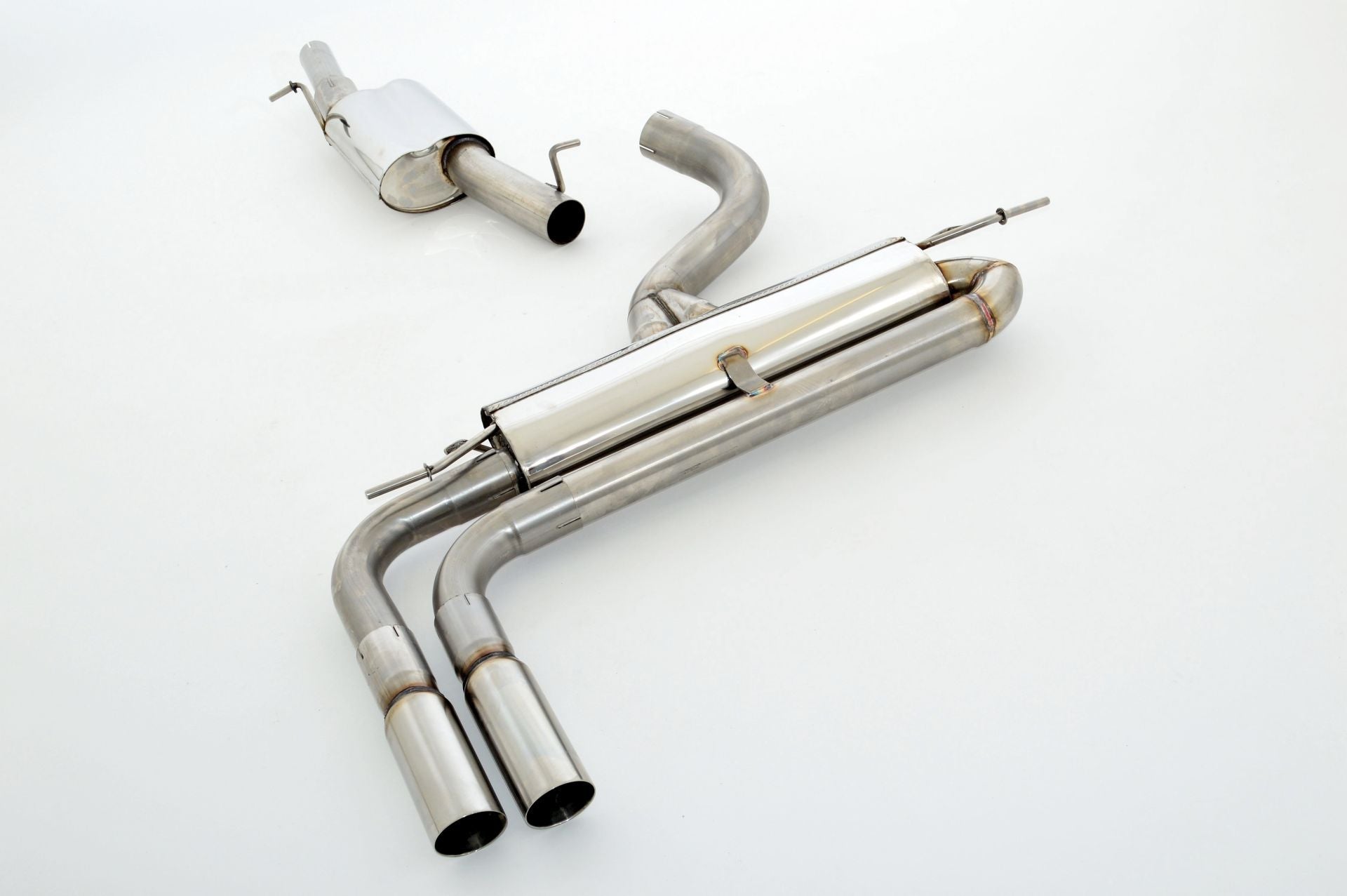 Friedrich Motorsport 76mm Auspuff Sportauspuff Anlage für Audi A3 8V 3-Türer