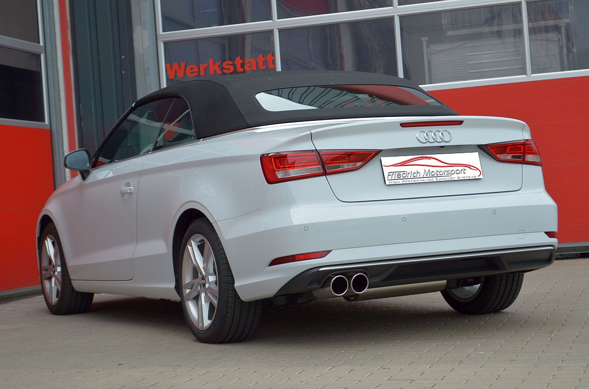 Friedrich Motorsport Gruppe A Auspuff Sportauspuff Anlage für Audi A3 8V Cabrio