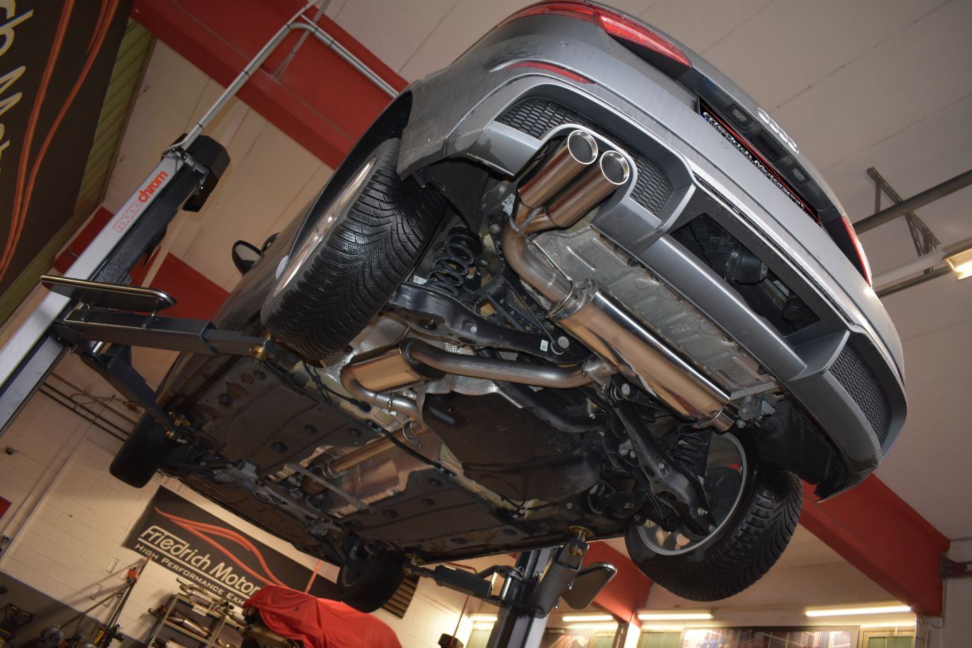 Friedrich Motorsport Gruppe A Anlage Sportauspuff für Audi A3 8V Sportback