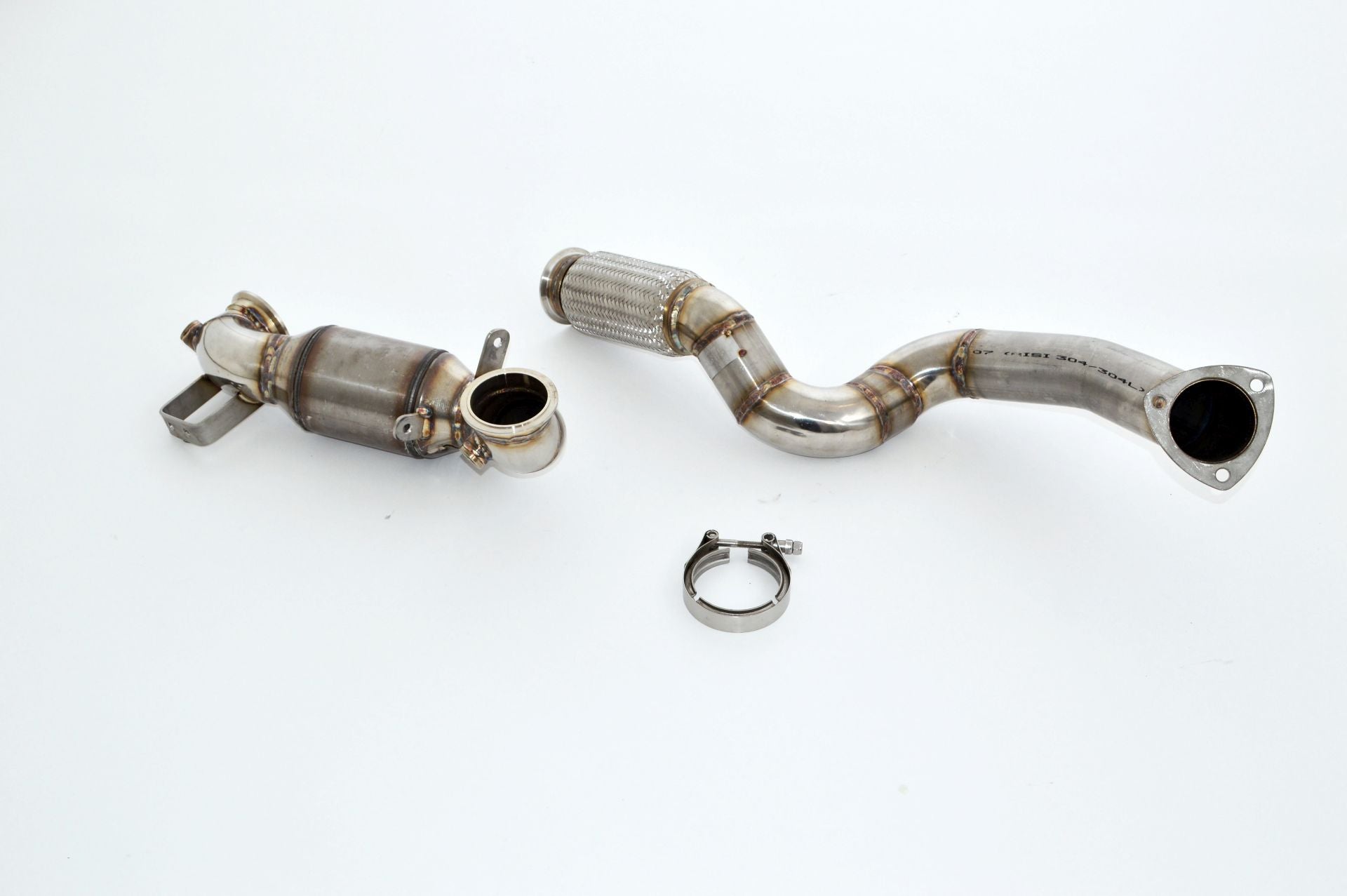 Friedrich Motorsport 3 Zoll 76mm Downpipe + 200 Zellen Kat für Opel Astra K