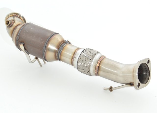 Friedrich Motorsport 76mm Downpipe + 200 Zellen HJS Sport-Kat für Ford Focus III