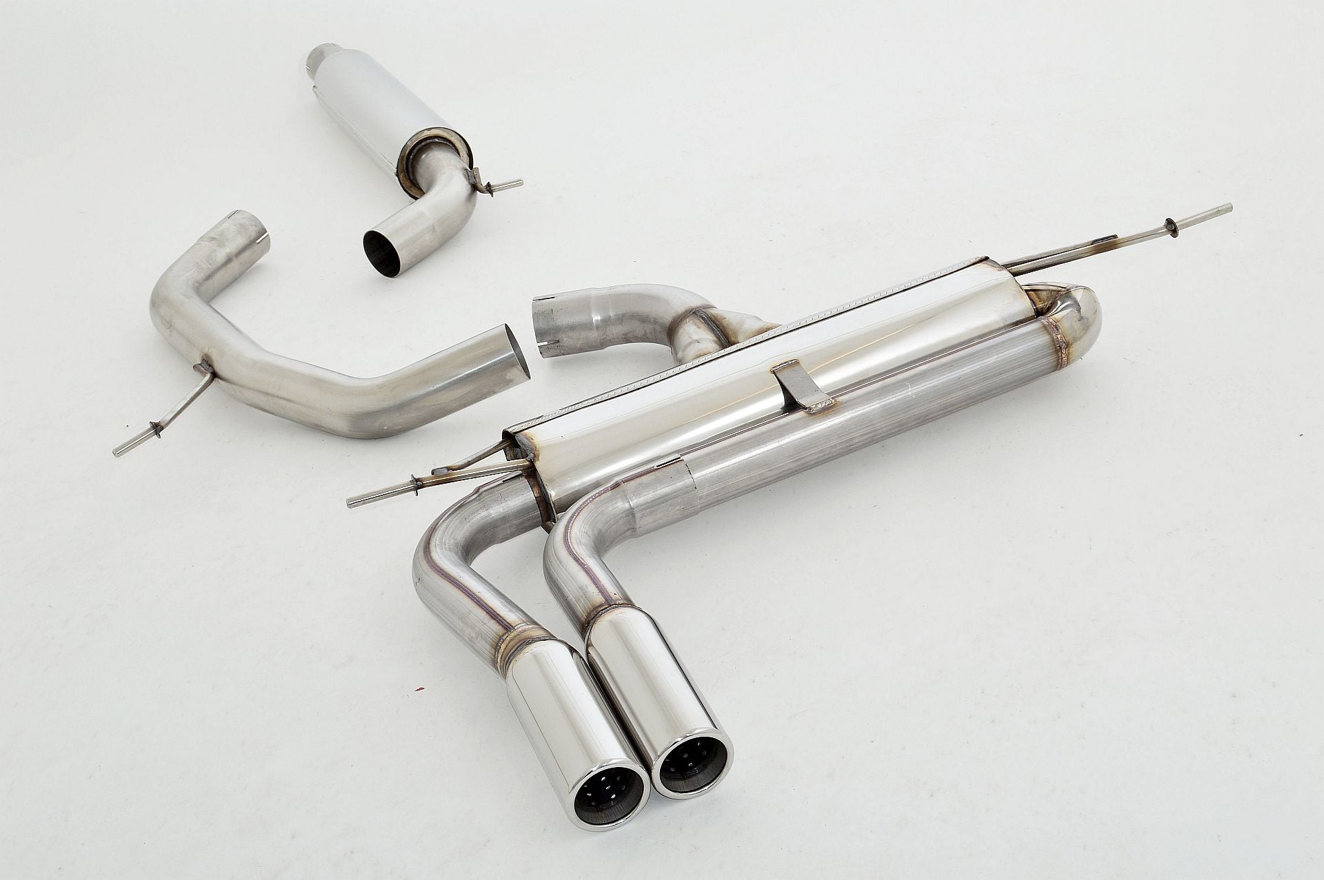 Friedrich Motorsport 76mm Auspuff Sportauspuff Anlage für VW Eos 2.0l TSI