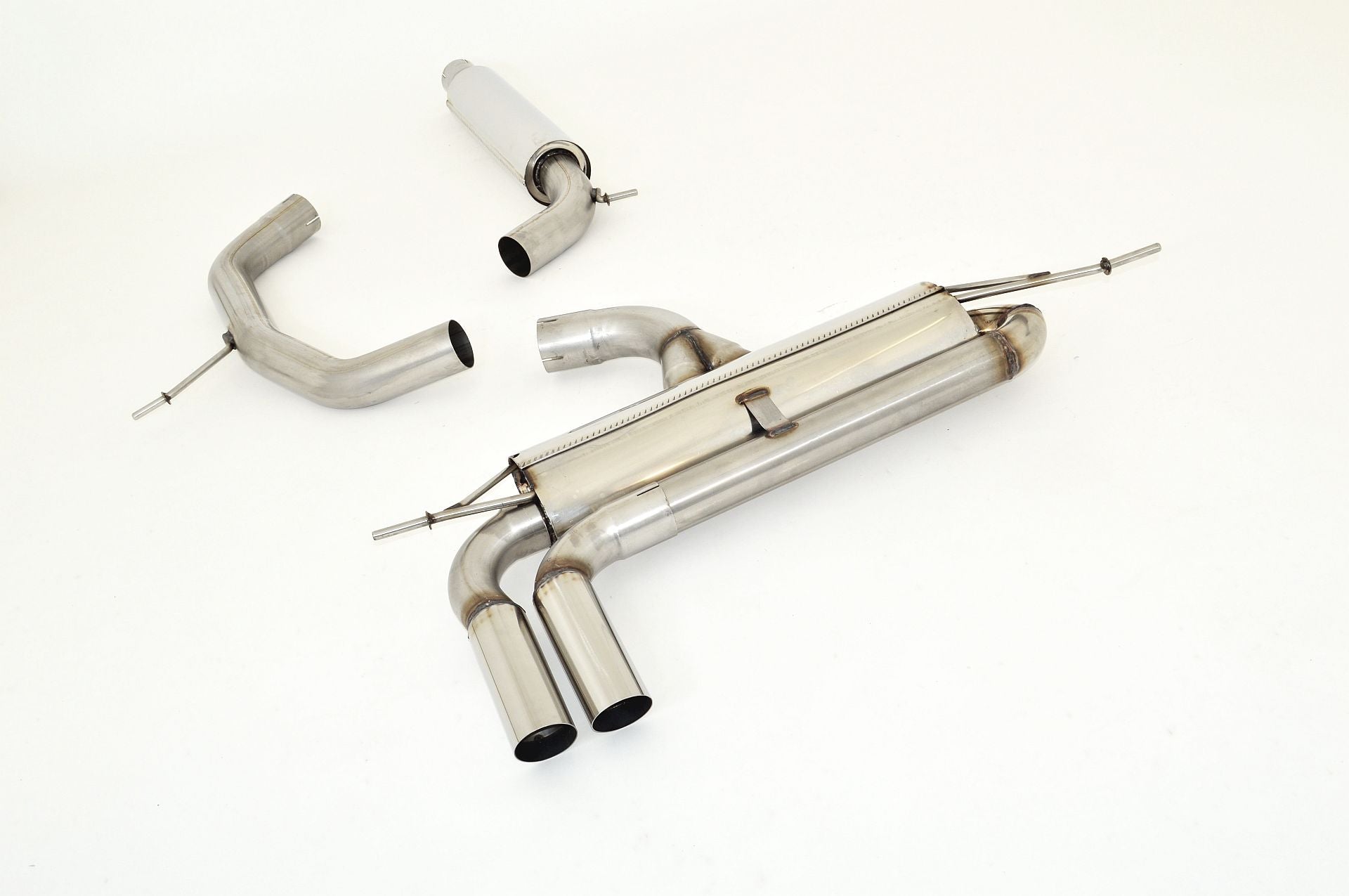 Friedrich Motorsport 76mm Auspuff Sportauspuff Anlage für VW Scirocco 3 2.0l TSI