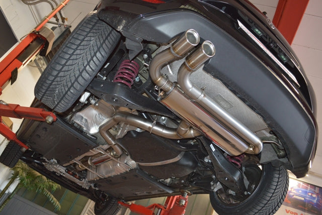 Friedrich Motorsport 76mm Auspuff Sportauspuff Anlage für VW Scirocco 3 2.0l TSI