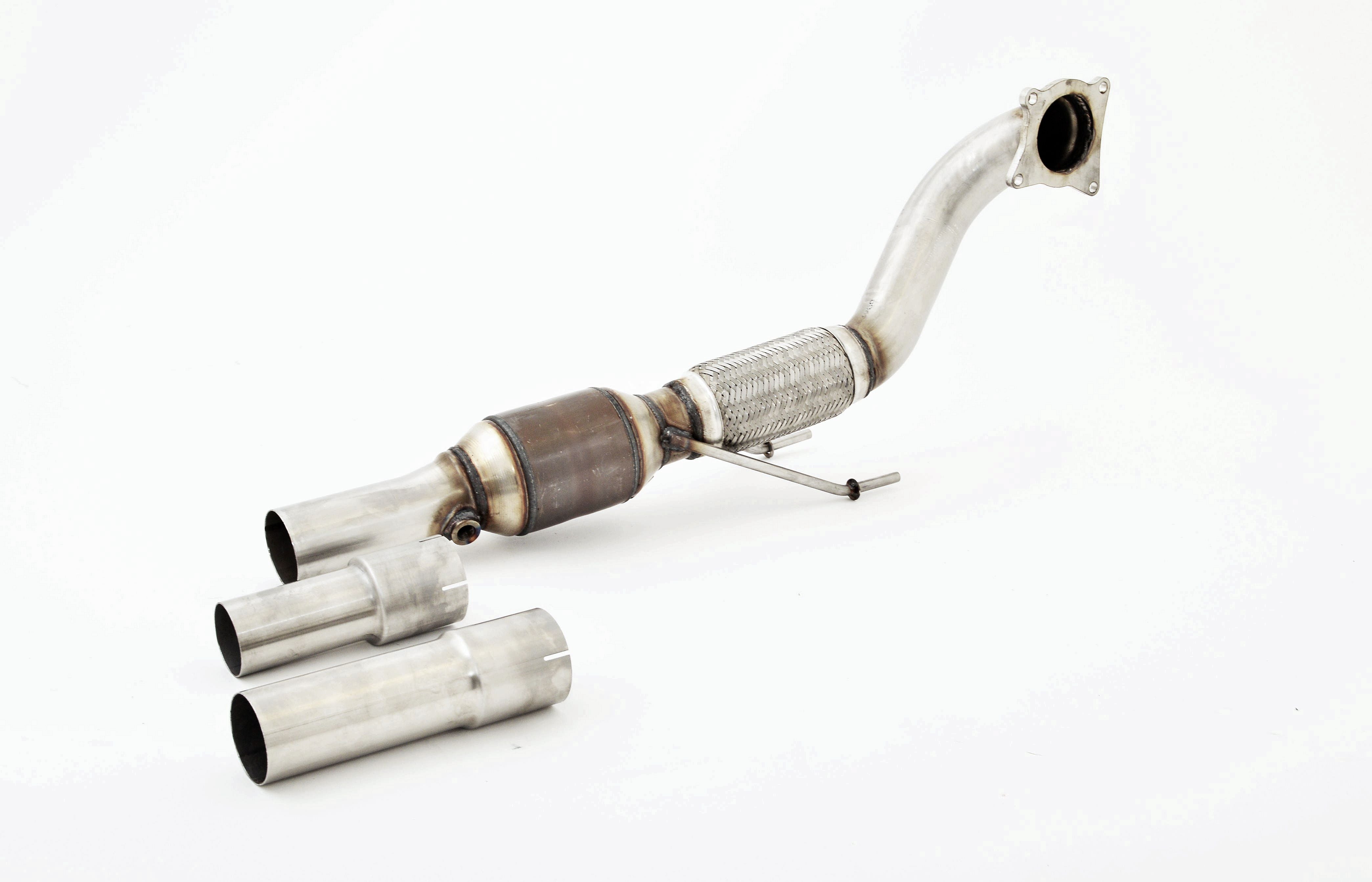 Friedrich Motorsport 3 Zoll 76mm Downpipe 200 Zellen Kat für VW Polo 6R WRC