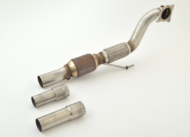 Friedrich Motorsport 76mm Downpipe mit 200 Zellen Sport-Kat. für VW Polo 6R