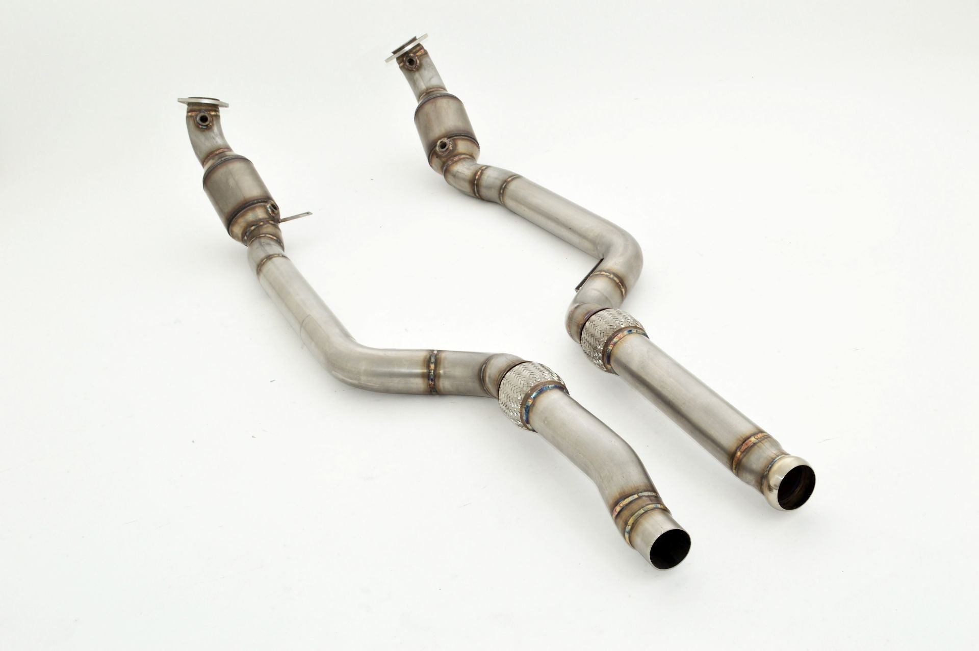 Friedrich Motorsport 76mm Downpipe 200 Zellen SportKat für Mercedes C/X218