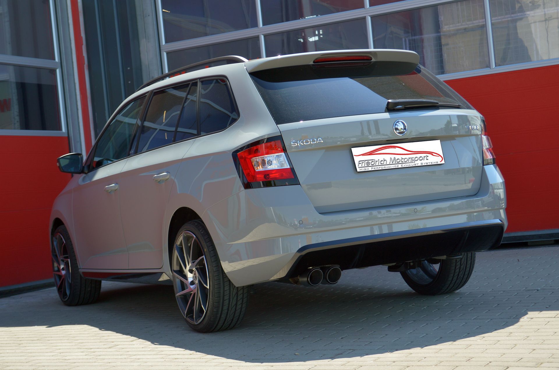 Friedrich Motorsport Auspuff Sportauspuff Anlage für Skoda Fabia III Combi NJ
