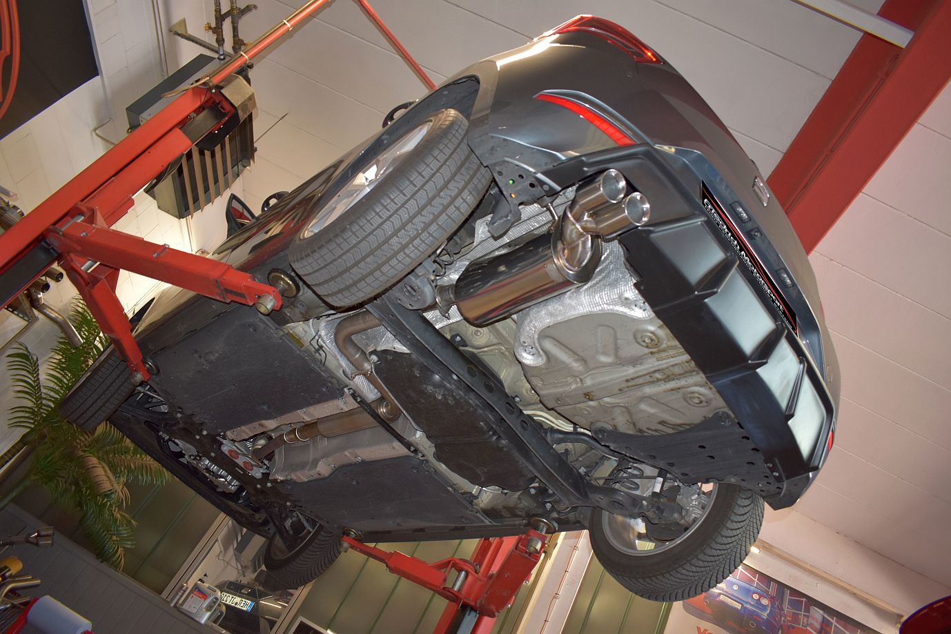 Friedrich Motorsport 70mm Anlage Sportauspuff für Seat Ibiza 6F KJ 5-Türer 1.5l