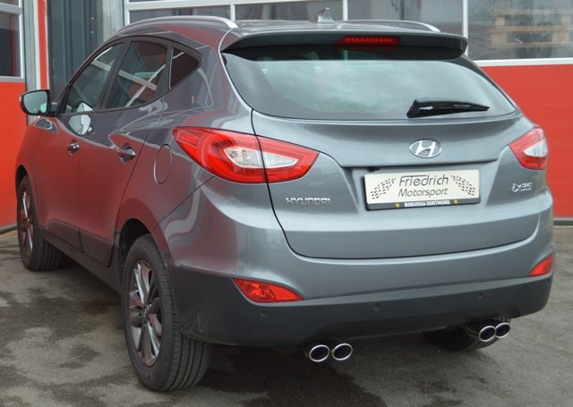Friedrich Motorsport Duplex Auspuff Sportauspuff für Hyundai ix35 Frontantrieb