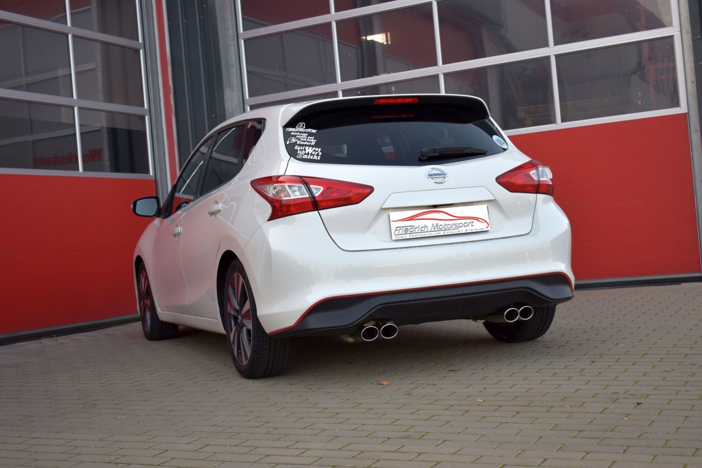Friedrich Motorsport 76mm Duplex Sportauspuff Anlage für Nissan Pulsar C13
