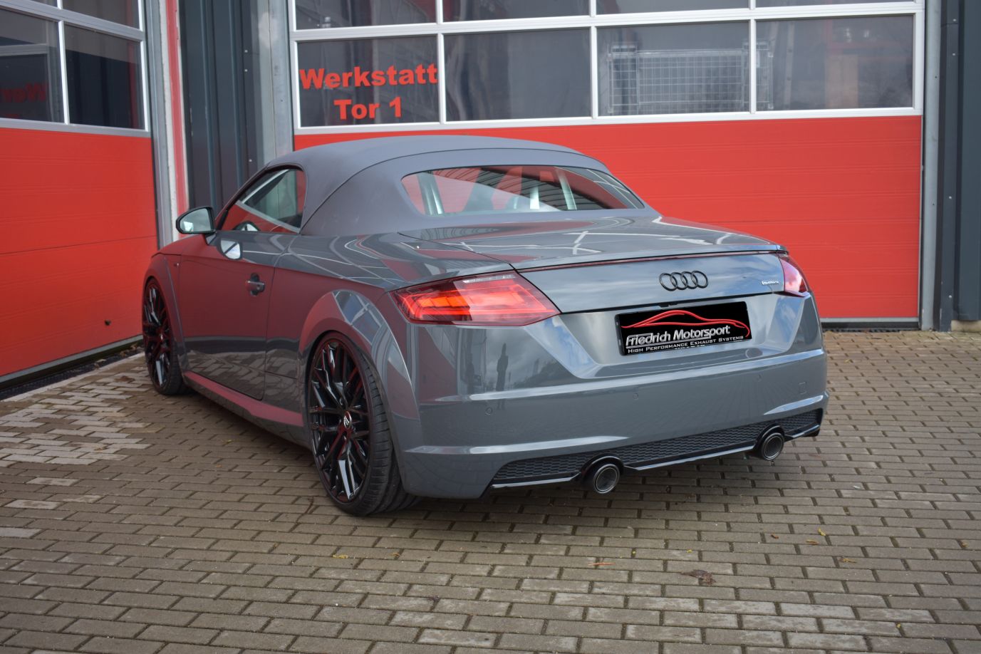 Friedrich Motorsport 76mm Duplex-Anlage Sportauspuff für Audi TT 8S Quattro