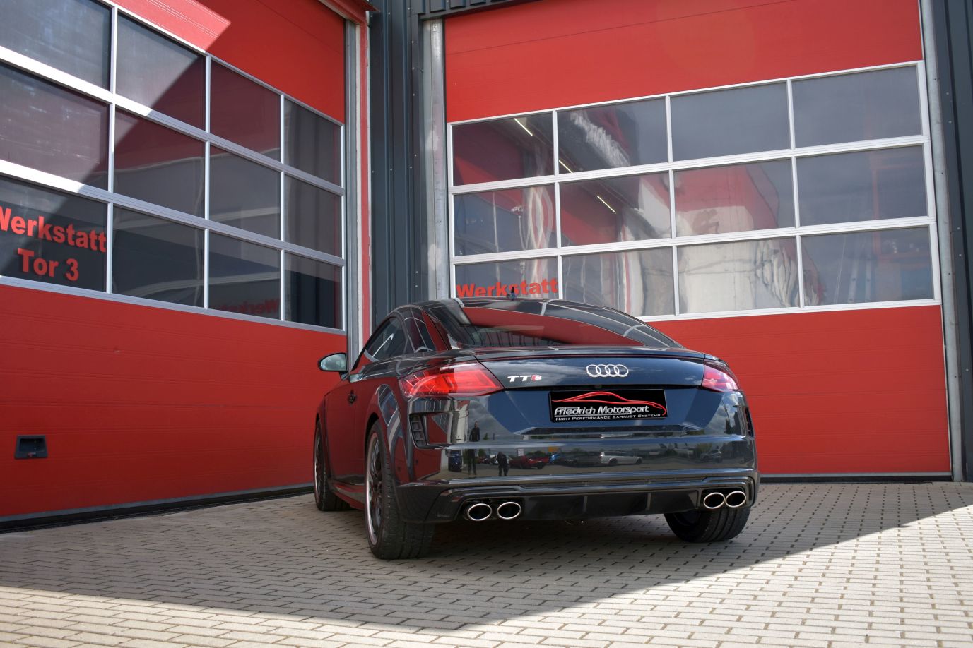 Friedrich Motorsport 76mm Duplexanlage Sportauspuff Klappensteuer. für Audi TTS