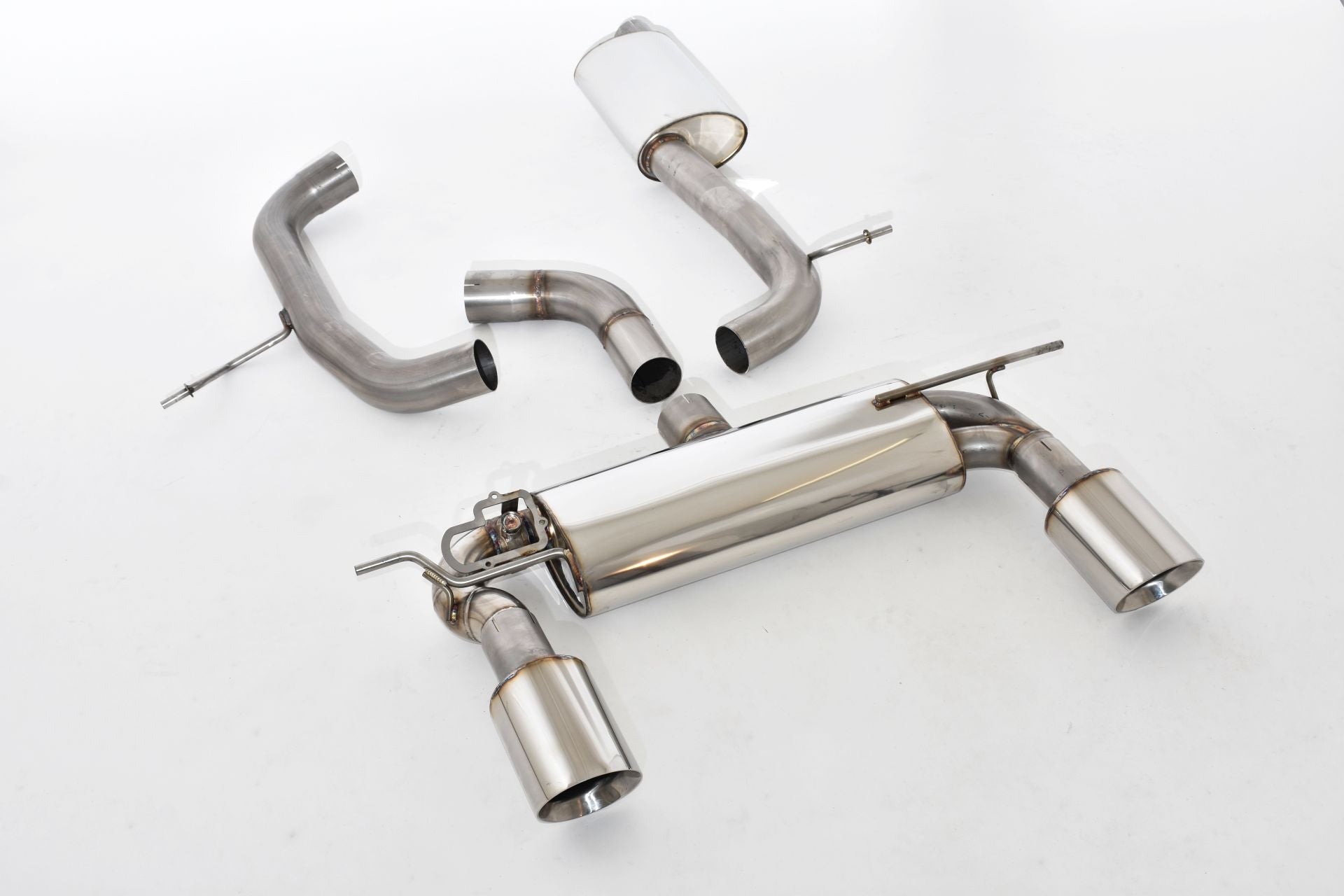 Friedrich Motorsport 76mm Duplex-Anlage Sportauspuff Klappenst. für Audi TT 8S