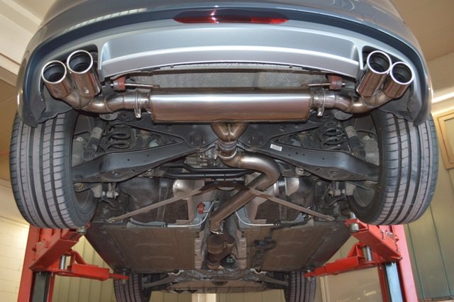 Friedrich Motorsport 3 Zoll Duplex Sportauspuff für Audi TTS 8J Quattro 2.0 08-