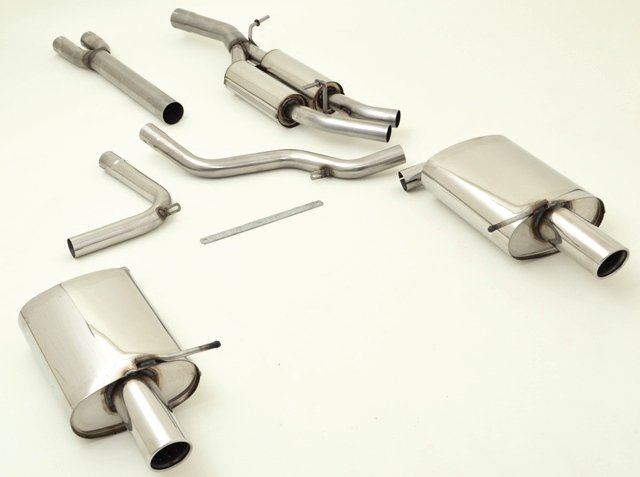 Friedrich Motorsport Gruppe A Duplex Sportauspuff Anlage für Audi A4 B6 8E/8H