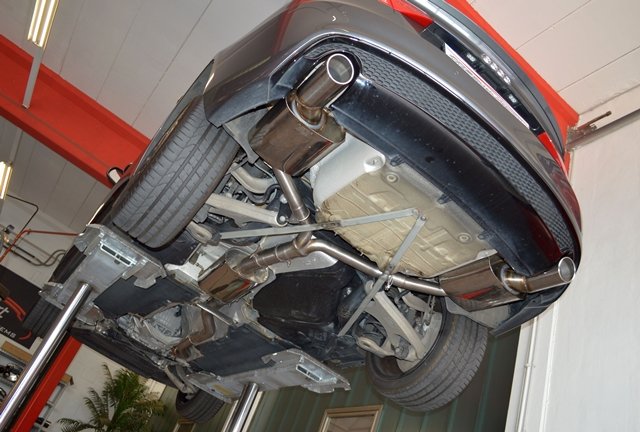 Friedrich Motorsport 76mm Duplex Sportauspuff Anlage für Audi A5 B8 Sportback