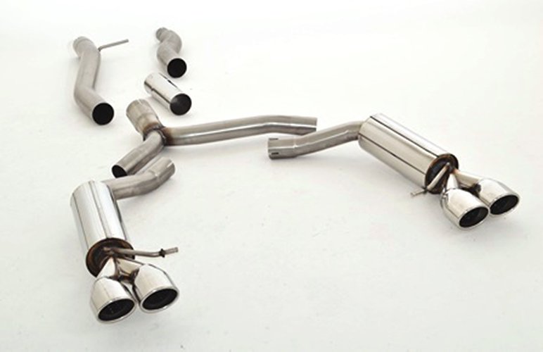Friedrich Motorsport 76mm Duplex Sportauspuff Anlage Edelstahl für Audi A5 B8