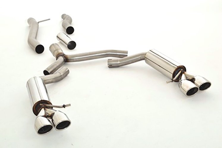 Friedrich Motorsport 76mm Duplex Sportauspuff Anlage Edelstahl für Audi A5 B8