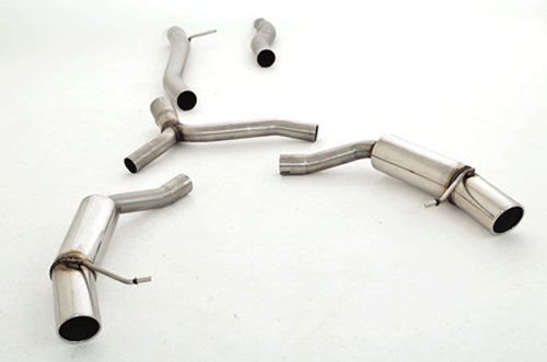Friedrich Motorsport 76mm Duplex Sportauspuff Anlage Edelstahl für Audi A4 B8 8K