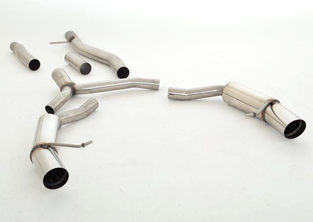 Friedrich Motorsport 76mm Duplex Sportauspuff Anlage für Audi A5 B8 Sportback