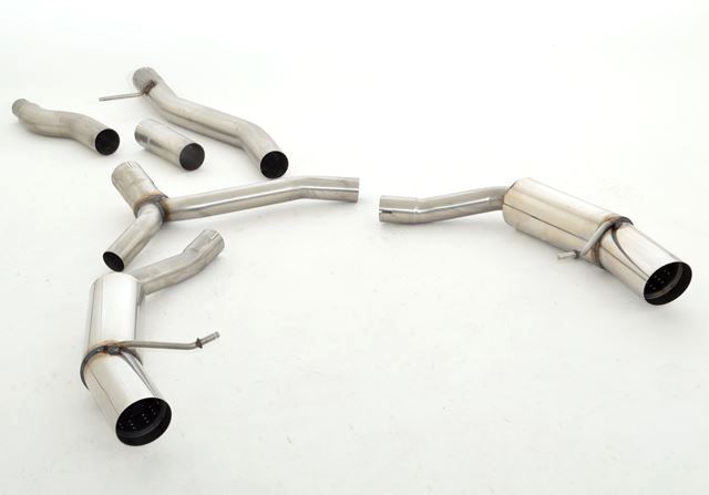 Friedrich Motorsport 76mm Duplex Sportauspuff Anlage für Audi A5 B8 Sportback
