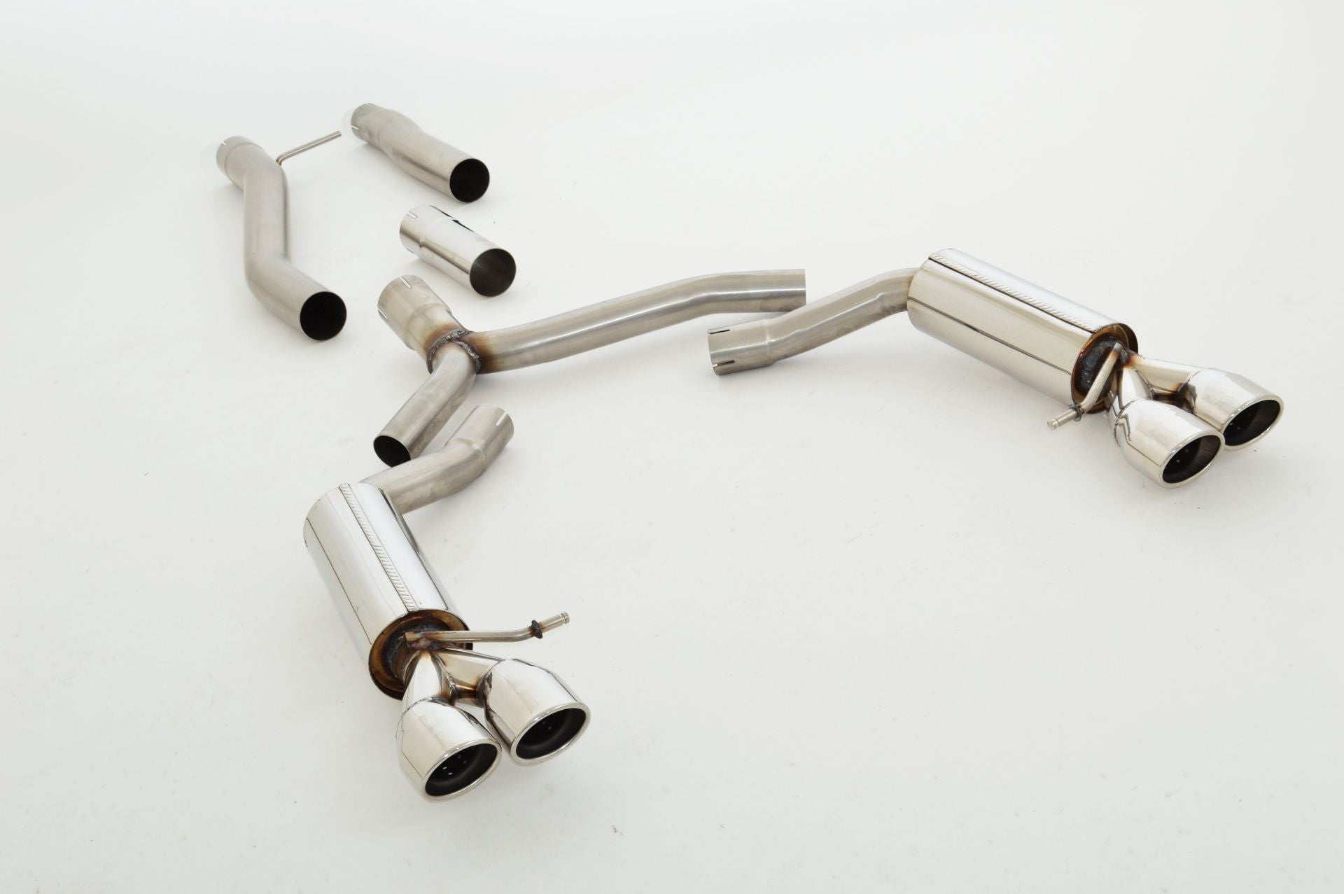 Friedrich Motorsport 76mm Duplex Sportauspuff Anlage für Audi A5 B8 Sportback
