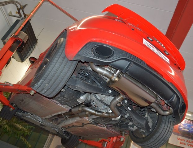 Friedrich Motorsport 3 Zoll Duplex Auspuff Sportauspuff Anlage für Audi TTRS