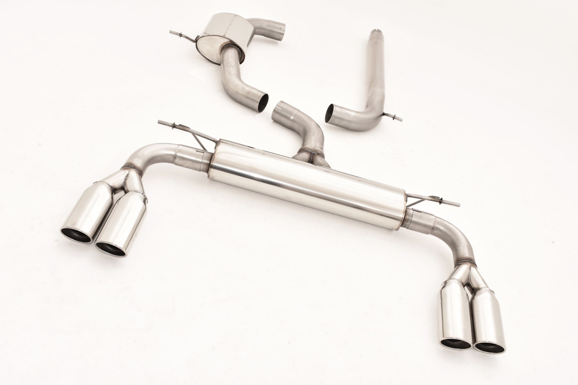 Friedrich Motorsport 76mm Duplex Auspuff Sportauspuff Anlage für Audi A3 8V