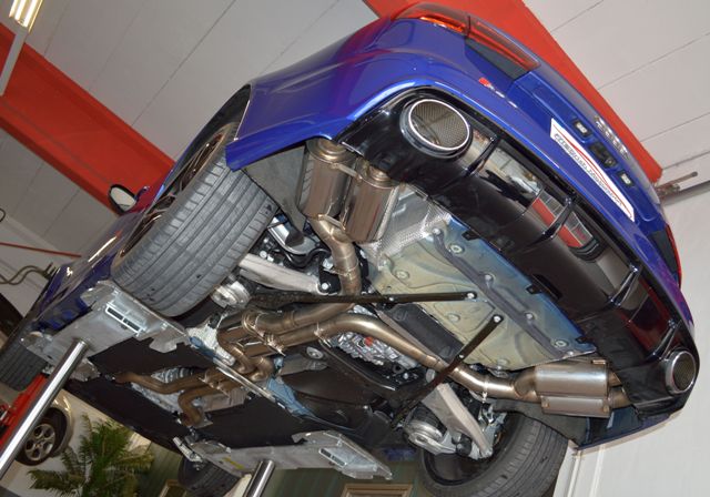 Friedrich Motorsport 76mm Duplex Auspuff Sportauspuff Anlage für Audi RS6 Avant