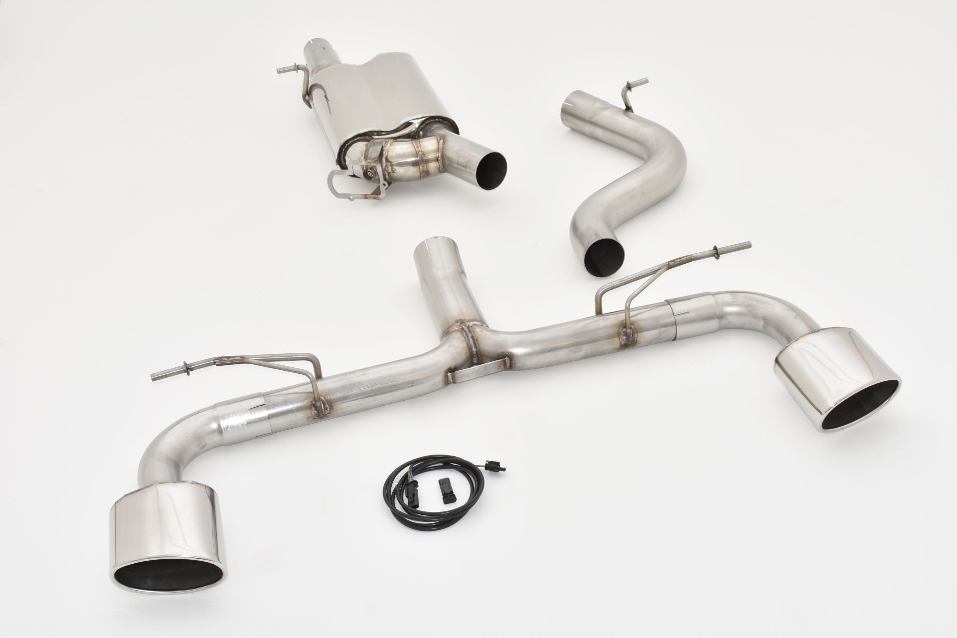 Friedrich Motorsport 76mm Duplex Sportauspuff mit Klappensteuerung für Audi S3