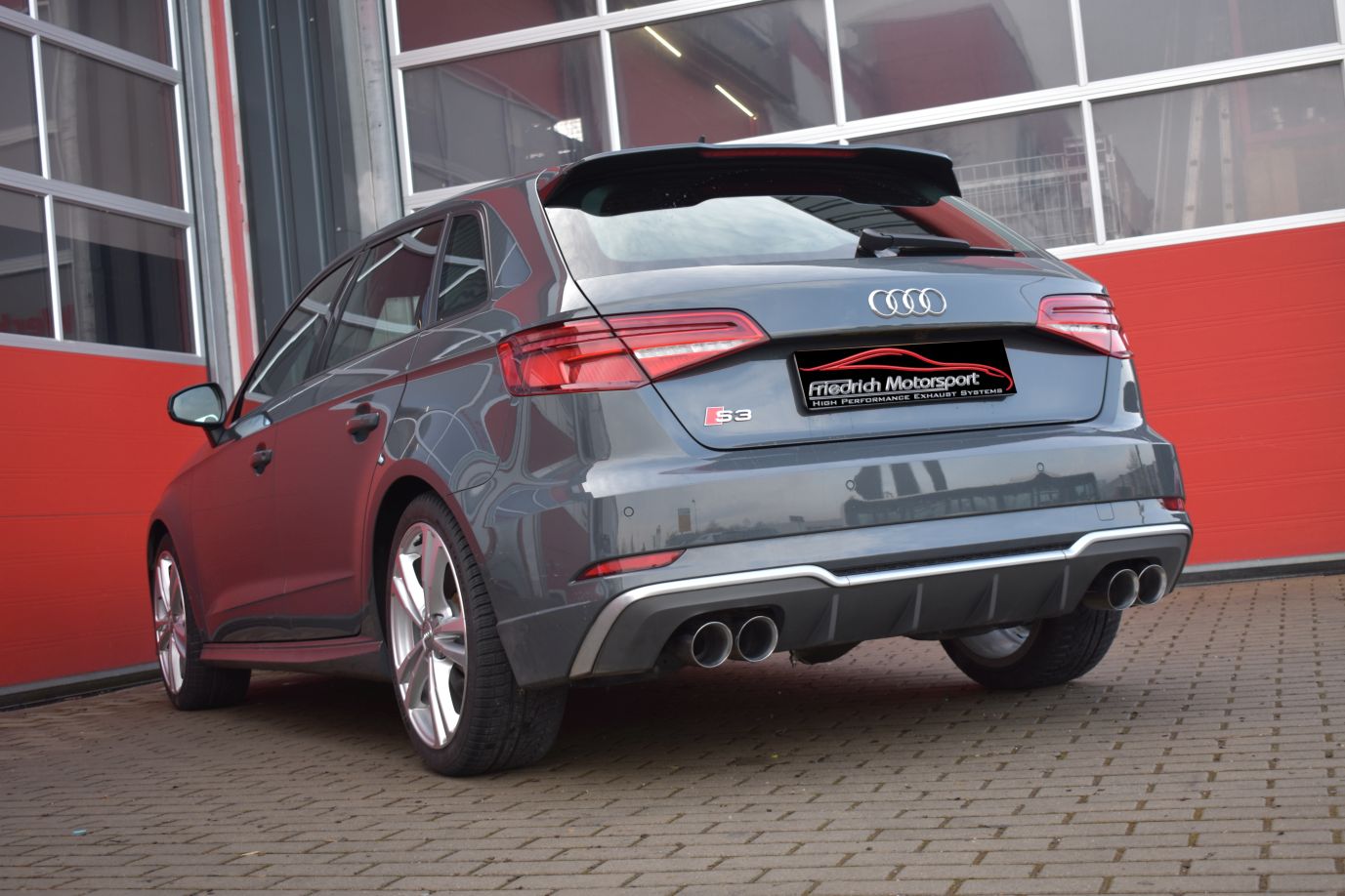 Friedrich Motorsport 76mm Duplex Sportauspuff mit Klappensteuerung für Audi S3
