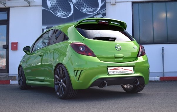 Friedrich Motorsport 76mm Duplex Auspuff Sportauspuff Anlage für Opel Corsa E