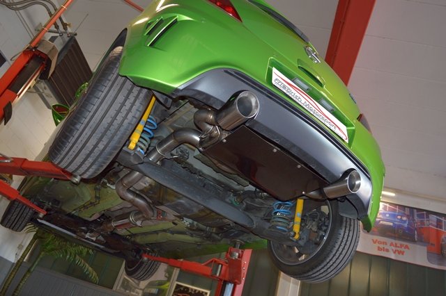 Friedrich Motorsport 76mm Duplex Auspuff Sportauspuff Anlage für Opel Corsa E
