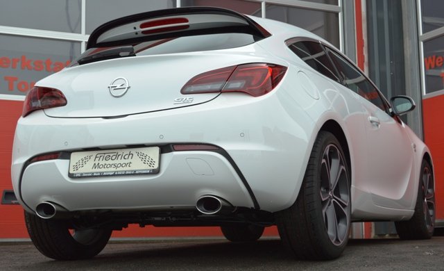 Friedrich Motorsport 70mm Duplex Sportauspuff für Opel Astra J GTC 2011- 1.4l T
