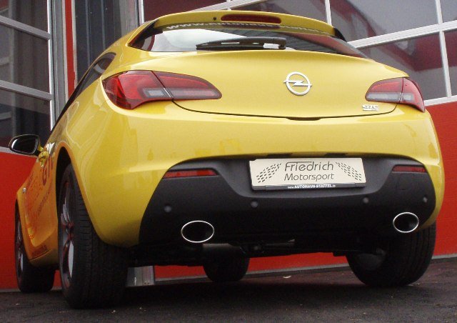 Friedrich Motorsport Gruppe A Duplex Sportauspuff Anlage für Opel Astra J GTC