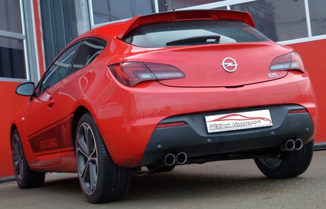 Friedrich Motorsport Gruppe A Duplex Sportauspuff Anlage für Opel Astra J GTC