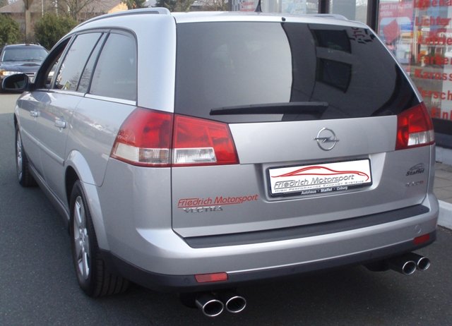 Friedrich Motorsport Gruppe A Duplex Sportauspuff Anlage für Opel Vectra C ab 03