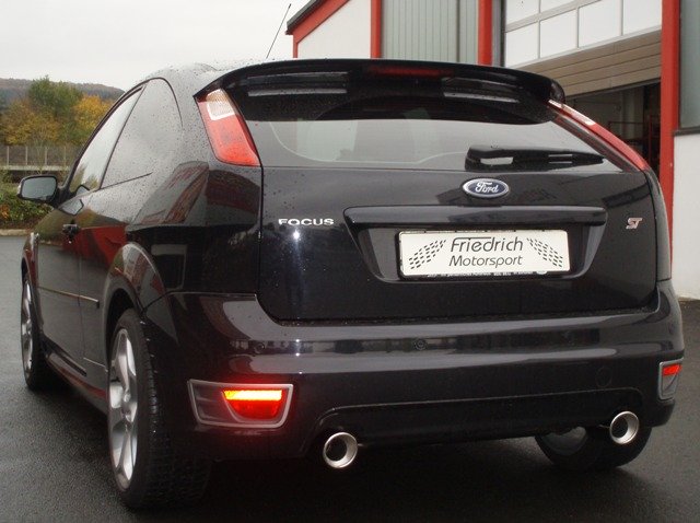 Friedrich Motorsport 3 Zoll Duplex Sportauspuff Anlage für Ford Focus 2 DA3 ST
